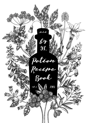 Witchcraft book cover design. Witch herbs background. Vintage apothecary poster, flyer, card template. Poisonous plants hand drawn illustration. NOT AI generated